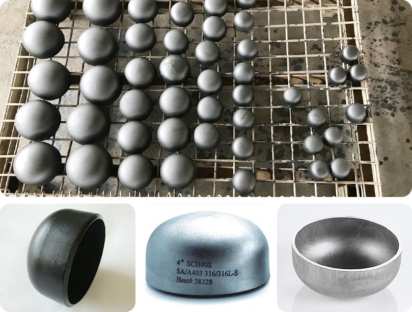 Butt welded carbon steel pipe fittings schedule 40 steel end cap Butt welded carbon steel pipe fittings schedule 40 steel end cap