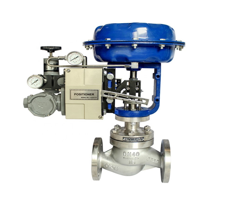 Pneumatic Globe Valve Single Seat Pneumatic Steam Control Valve with Positioner